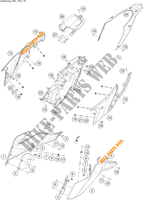 TAMPAS LATERAIS para KTM 390 ADVENTURE WHITE - B.D. 2021