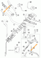 GUIADOR / CONTROLES para KTM 990 SUPERDUKE TITANIUM 2006