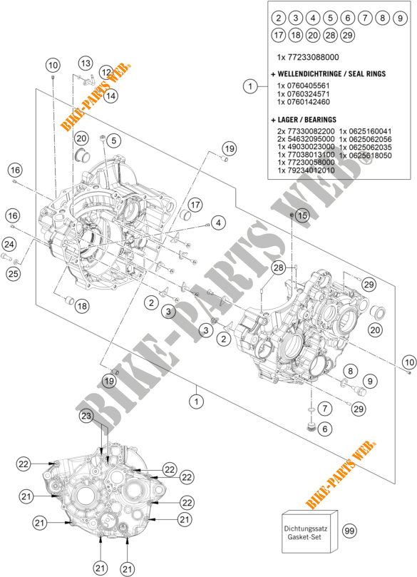 CARTERS para KTM 350 XCF-W 2021