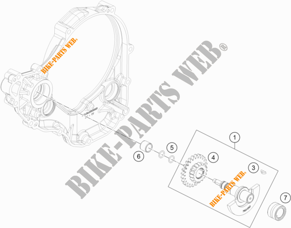 BALANCEIRO para KTM 250 SX-F TROY LEE DESIGNS 2021