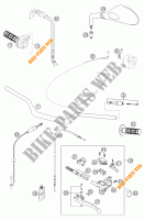 GUIADOR / CONTROLES para KTM 640 DUKE II ORANGE 2003