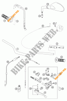 GUIADOR / CONTROLES para KTM 640 DUKE II BLACK 2003