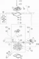 CABEÇA DE MOTOR  250 ktm-motociclos 2022 SX-F 36