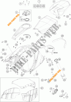 DEPÓSITO / BANCO para KTM 1290 SUPER DUKE R orange 2022