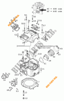 CABEÇA DE MOTOR para KTM 640 DUKE II ROT 2001
