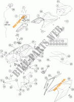 DEPÓSITO / BANCO para KTM 1290 SUPER DUKE GT orange 2022