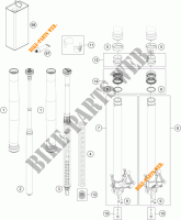 FORQUETA (PEÇAS) para KTM 1290 SUPER ADVENTURE S orange 2022