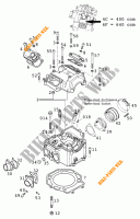 CABEÇA DE MOTOR para KTM 640 DUKE II 2000