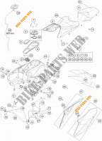 DEPÓSITO / BANCO para KTM 1290 SUPER DUKE GT ORANGE ABS 2016