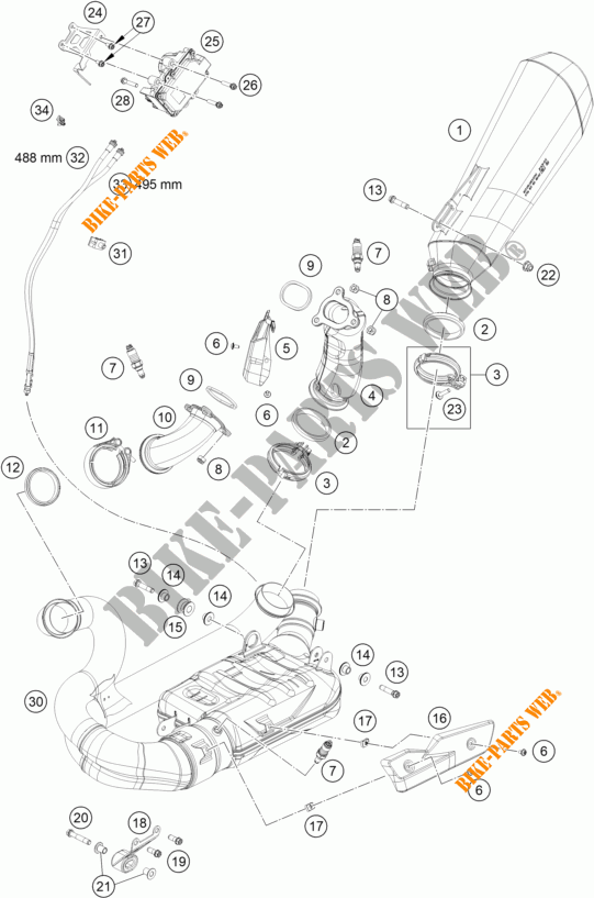 ESCAPE para KTM BRABUS 1300 R grey                 2023