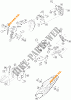 PLÁSTICOS para KTM 790 DUKE orange 2023