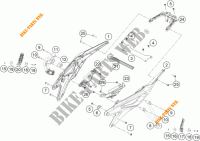 SUB QUADRO para KTM 790 DUKE orange 2023