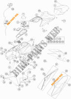 DEPÓSITO / BANCO para KTM 1290 SUPER DUKE GT ORANGE ABS 2016