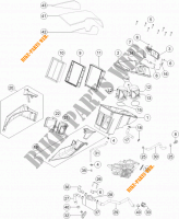 FILTRO AR para KTM 1290 SUPER DUKE GT ORANGE ABS 2016