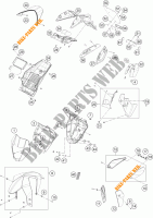 PLÁSTICOS para KTM 690 DUKE WHITE 2017