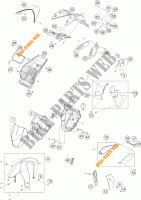 PLÁSTICOS para KTM 690 DUKE ORANGE ABS 2016