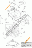 CABEÇA DE MOTOR para KTM 690 DUKE WHITE ABS 2015
