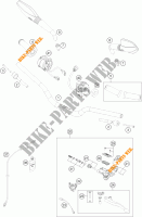 GUIADOR / CONTROLES para KTM 690 DUKE WHITE ABS 2015