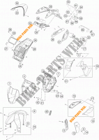 PLÁSTICOS para KTM 690 DUKE WHITE ABS 2015
