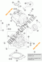 CABEÇA DE MOTOR para KTM 690 DUKE WHITE ABS 2014