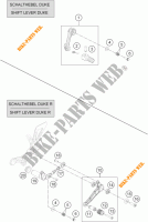 PEDAL DE MUDANÇAS para KTM 690 DUKE WHITE ABS 2014