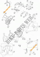 PLÁSTICOS para KTM 690 DUKE WHITE ABS 2014