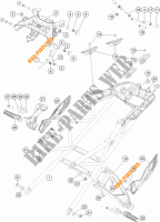 SUB QUADRO para KTM 1290 SUPER DUKE GT ORANGE ABS 2016