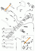GUIADOR / CONTROLES para KTM 125 STING 1998