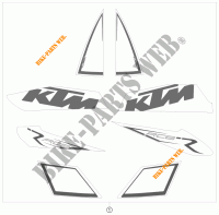 ADESIVOS para KTM 1190 RC8 R TRACK 2012