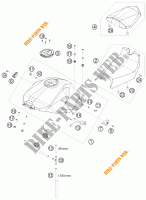 DEPÓSITO / BANCO para KTM 1190 RC8 R TRACK 2012