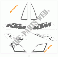 ADESIVOS para KTM 1190 RC8 R TRACK 2011