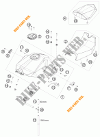 DEPÓSITO / BANCO para KTM 1190 RC8 R TRACK 2011