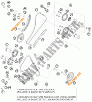 DISTRIBUIÇÃO para KTM 1190 RC8 R TRACK 2011