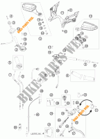 GUIADOR / CONTROLES para KTM 1190 RC8 R TRACK 2011