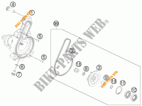BOMBA DE ÁGUA para KTM 390 DUKE WHITE ABS 2016