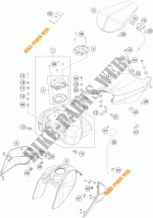 DEPÓSITO / BANCO para KTM 390 DUKE WHITE ABS 2016