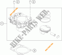 CILINDRO para KTM 390 DUKE BLACK ABS 2016