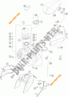 DEPÓSITO / BANCO para KTM 390 DUKE WHITE ABS 2015
