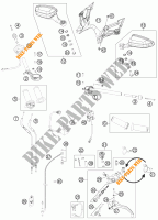 GUIADOR / CONTROLES para KTM 1190 RC8 R WHITE 2015