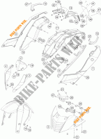 PLÁSTICOS para KTM 390 DUKE WHITE ABS 2015