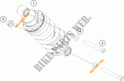 AMORTECEDOR para KTM 390 DUKE WHITE ABS 2015
