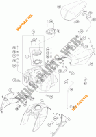 DEPÓSITO / BANCO para KTM 390 DUKE WHITE ABS 2014