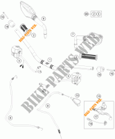 GUIADOR / CONTROLES para KTM 390 DUKE WHITE ABS 2014