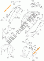 PLÁSTICOS para KTM 390 DUKE WHITE ABS 2014