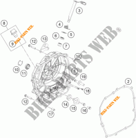 TAMPA EMBRAIAGEM para KTM 390 DUKE WHITE ABS 2014
