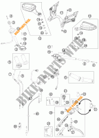 GUIADOR / CONTROLES para KTM 1190 RC8 R WHITE 2014