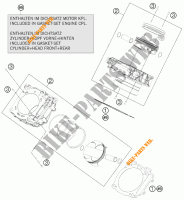 CILINDRO para KTM 1190 RC8 R WHITE 2014