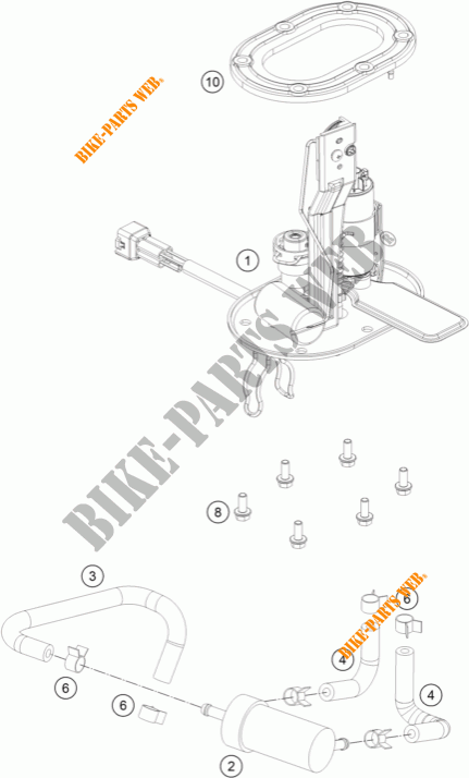 BOMBA DE GASOLINA para KTM 250 DUKE BLACK ABS 2016