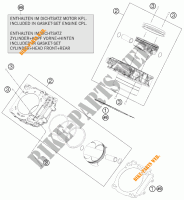 CILINDRO para KTM 1190 RC8 R WHITE 2014