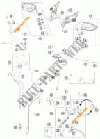 GUIADOR / CONTROLES para KTM 1190 RC8 R WHITE 2014